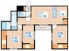EEL八軒 3LDKの間取り