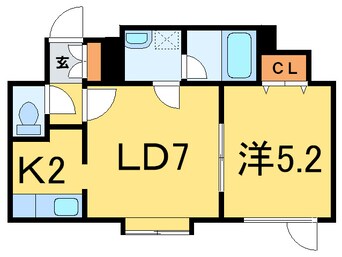 間取図 レジデンスエルシエ－ロ