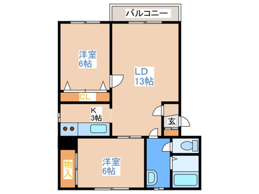 間取図 ラ・フレサ発寒