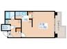 ポレール北大館 1Kの間取り