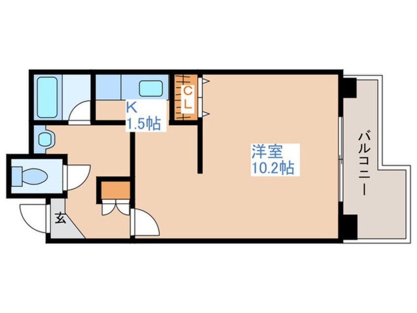 間取図 ポレール北大館