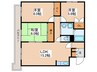 リバーサイドヒルズ西岡公園 3LDKの間取り