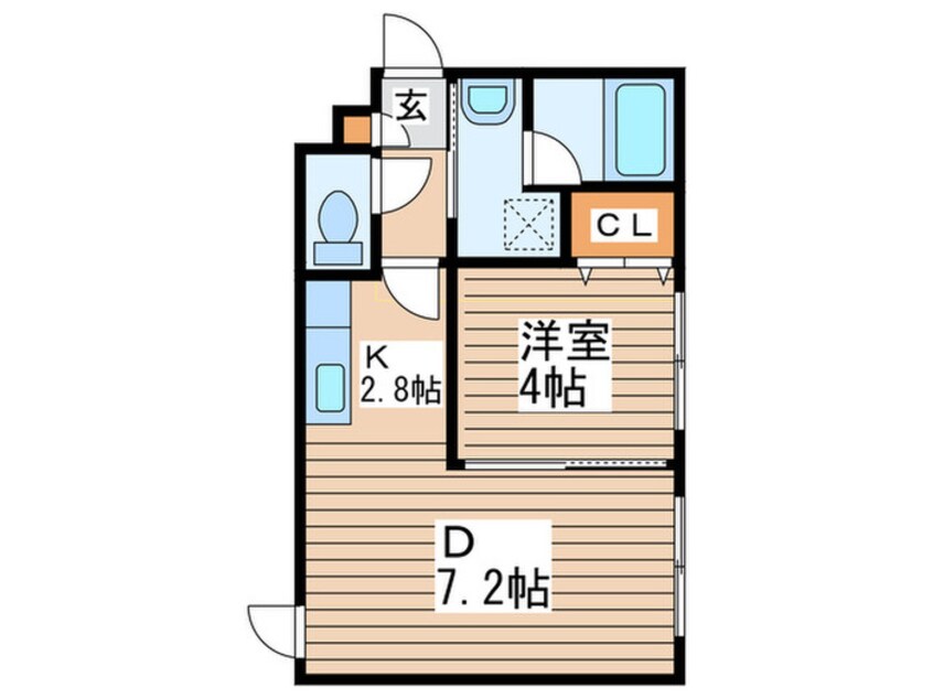 間取図 ＨＯＰＥ月寒中央Ｂ