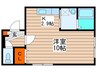 ＨＯＰＥ月寒中央Ｃ 1Kの間取り