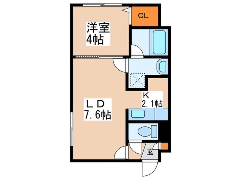 間取図 カレラ月寒中央