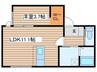 仮)ベルツリーＲＪⅡ 1LDKの間取り