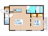 イオ南3条 1LDKの間取り