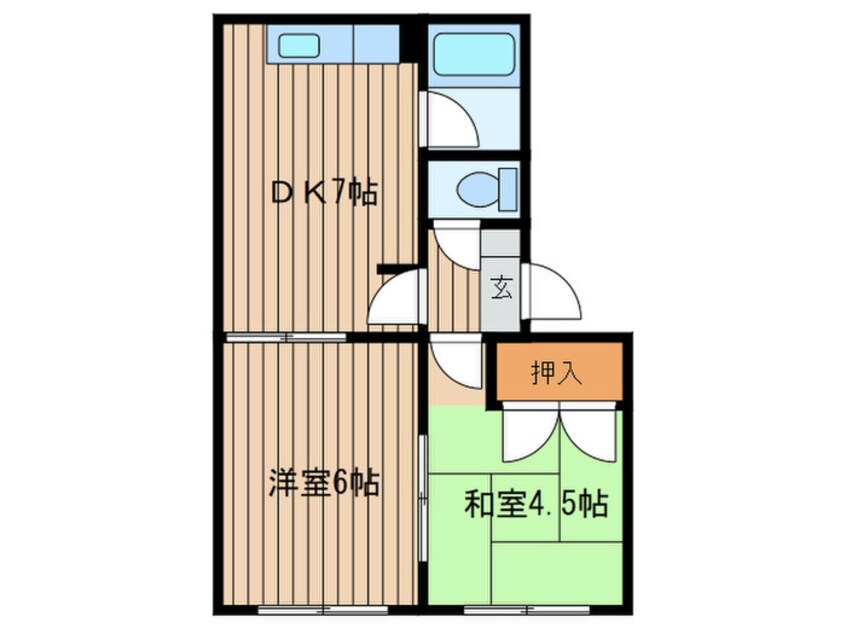 間取図 マンション三宅Ｂ棟