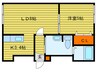 パ－ルハイム桑園 1LDKの間取り