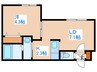 Luxe山鼻 1LDKの間取り