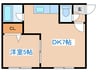 フォレスト南郷 1DKの間取り