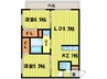 ＲＡＦＦＩＮＡＴＯ北円山 2LDKの間取り