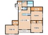 ＬＩＢＥＲＴＹ福住 3LDKの間取り