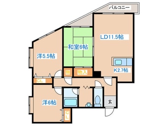 間取図 サンアイロ－ヤル９３