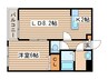 Precious court annex 1LDKの間取り