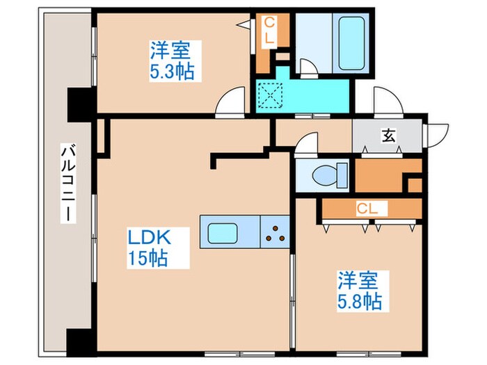 間取り図 桂和レジデンス円山公園