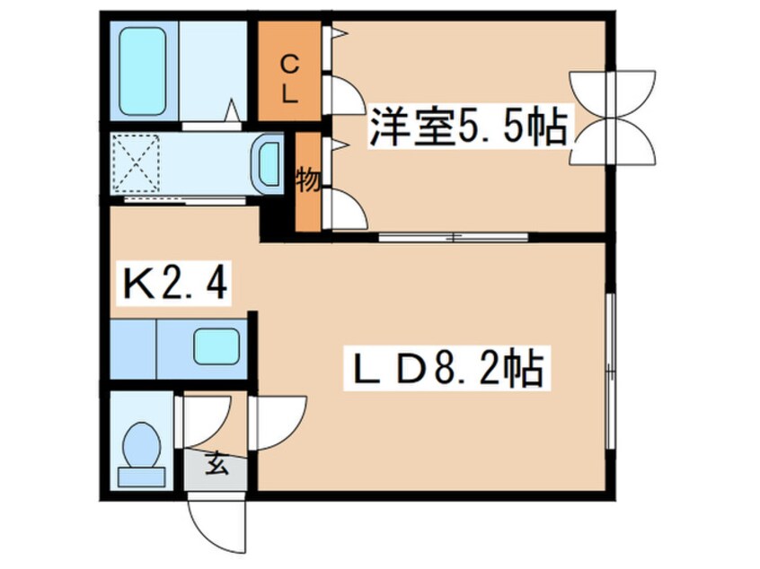 間取図 プラティ－ノＡＳＡＢＵ