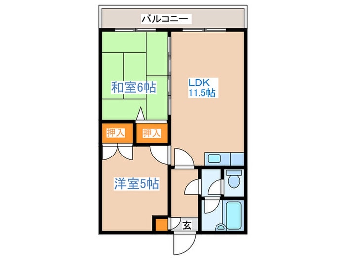 間取り図 ロイヤルレインボ－平岸Ａ