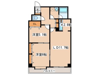 間取図 ニューノース弐番館