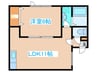 ヴィオーネ137 1LDKの間取り