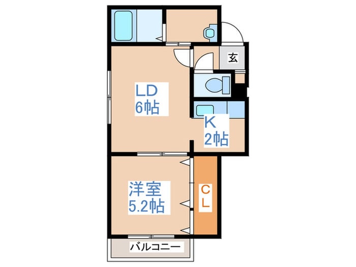 間取り図 パ－ルハイム平岸