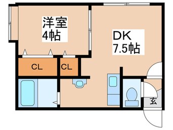 間取図 ノ－ススタ－３０３