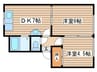 マンション三宅（Ａ．Ｃ） 2DKの間取り