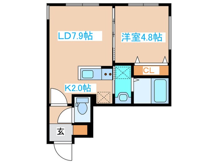 間取り図 モーリス中島公園
