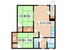 阿部マンション 2LDKの間取り