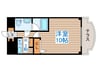 エステ・トーワ 1Kの間取り