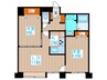 リーベンデール２３（1002） 2LDKの間取り