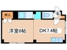グレ－スハイム 1DKの間取り