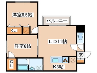 間取図 ル・ファール南円山