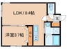 仮）西岡5-1MS 1LDKの間取り