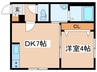 ラグナベルデ美園 1DKの間取り