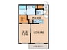 Lejon′s Garden 1LDKの間取り