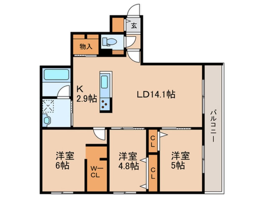 間取図 Lejon′s Garden