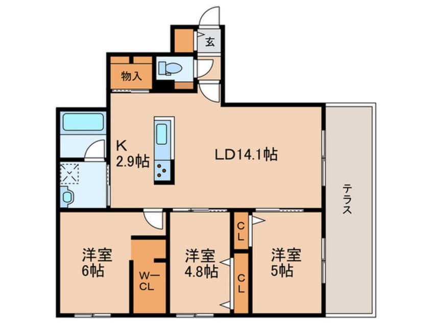 間取図 Lejon′s Garden