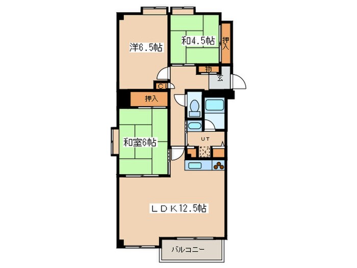 間取り図 スト－クマンション山鼻公園