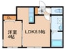 precious MISONO 1LDKの間取り