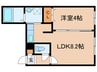 precious MISONO 1LDKの間取り