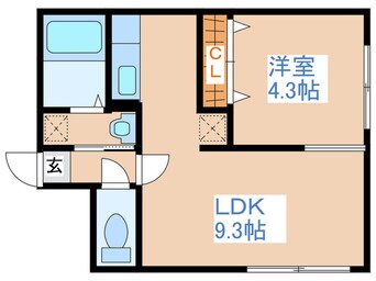 間取図 カルディ－ノ澄川