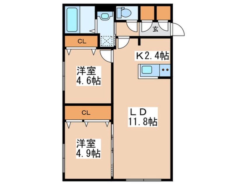 間取図 ガイアール南円山