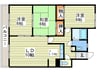 松浦マンション３ 3LDKの間取り