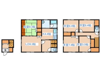 間取図 大澤一戸建8-7