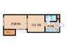 上野ビル 1DKの間取り
