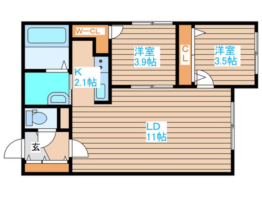 間取図 REN FAULT栄通