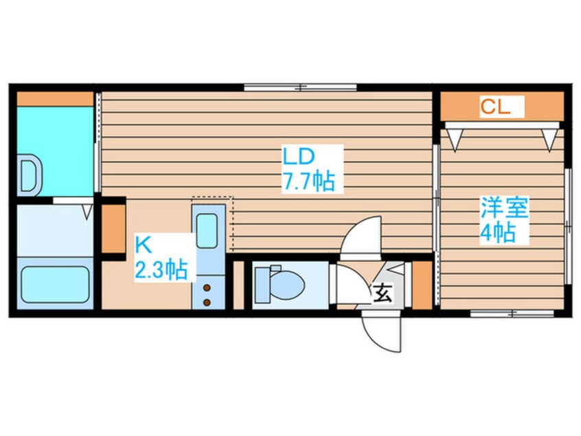 間取図 F-works南郷