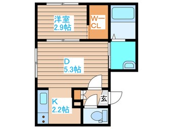 間取図 仮)厚別中央4-4MS