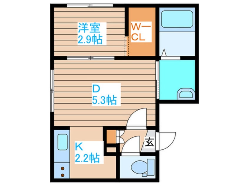 間取図 仮)厚別中央4-4MS
